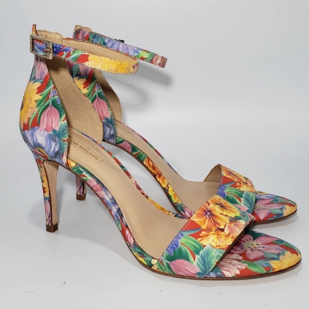 Antonio Melani Pierrson Floral Ankle Strap Pumps
